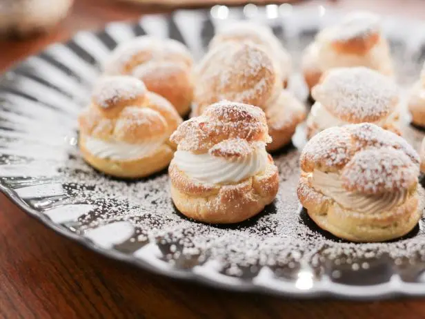 Vanilla and Coffee Cream Puffs Recipe | Valerie Bertinelli | Food Network