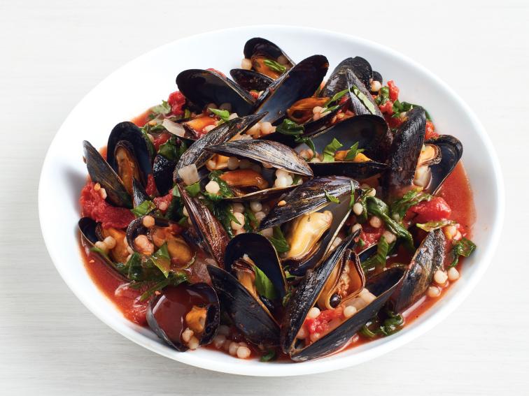 Mussels with Israeli Couscous Recipe Food Network Kitchen Food Network