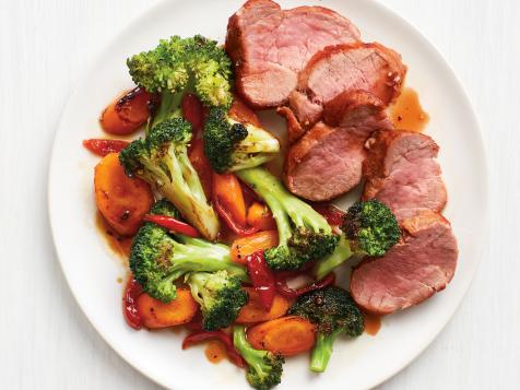 Pork Tenderloin with Sweet and Tangy Vegetables