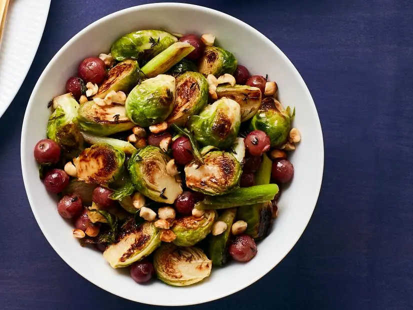 Roasted Brussels Sprouts with Grapes Recipe | Food Network Kitchen ...