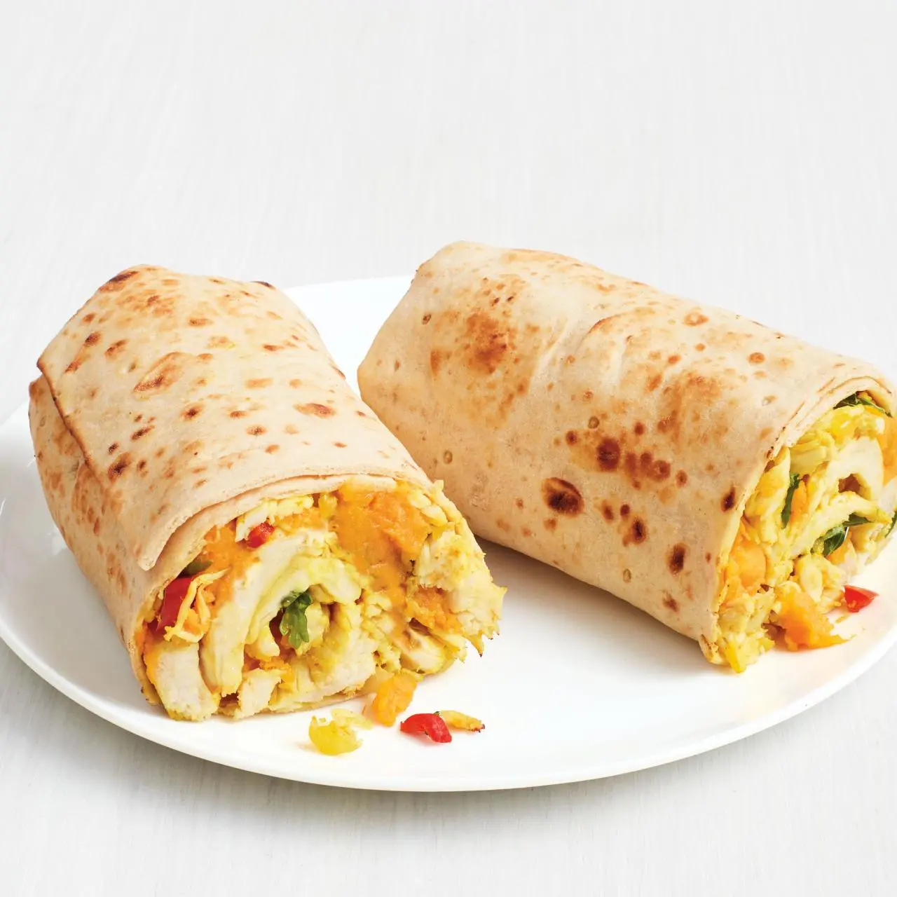 Sweet Potato and Chicken Lavash Wraps