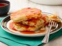 Food Network Kitchen’s Macaroni and Cheese Pancakes, as seen on Food Network.