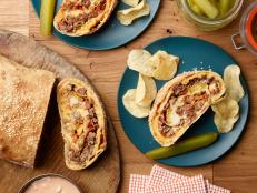 Food Network Kitchen’s Bacon Cheeseburger Garbage Bread, as seen on Food Network.