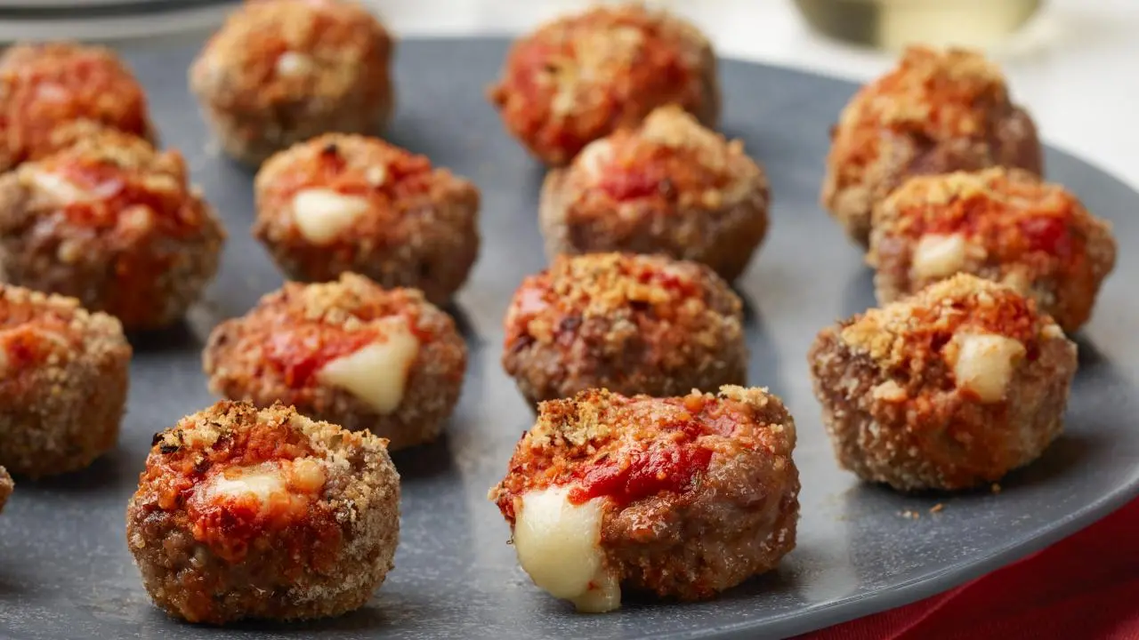 Italian Meat Bowls Filled With Marinara and Mozzarella