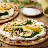 Food Network Kitchen’s Ricotta, Squash and Honey Flatbread, as seen on Food Network.