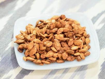 Katie Lee makes Sweet and Savory Pumpkin Seeds, as seen on Food Network's The Kitchen