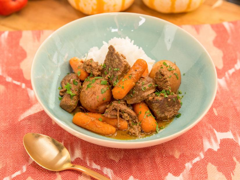 Sunny Anderson makes Red Eye Beef Stew with a secret ingredient, as seen on Food Network's The Kitchen