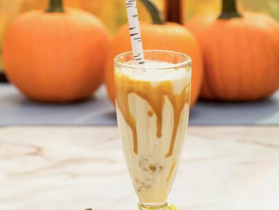 Katie Lee makes a Bananas Foster Leftover Milkshake, as seen on Food Network's The Kitchen