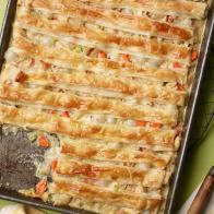 Food Network Kitchen’s All-Crust Sheet Pan Chicken Pot Pie, as seen on Food Network.