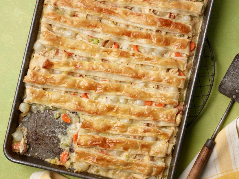 All-Crust Sheet Pan Chicken Pot Pie Recipe | Food Network ...
