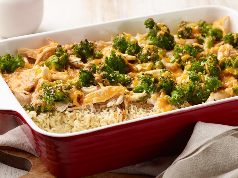 Food Network Kitchen’s Chicken Ramen Noodle Casserole, as seen on Food Network.