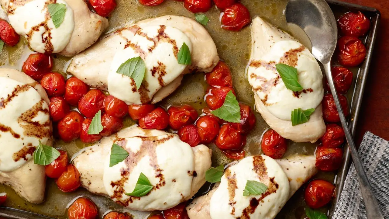 Sheet Pan Caprese Chicken