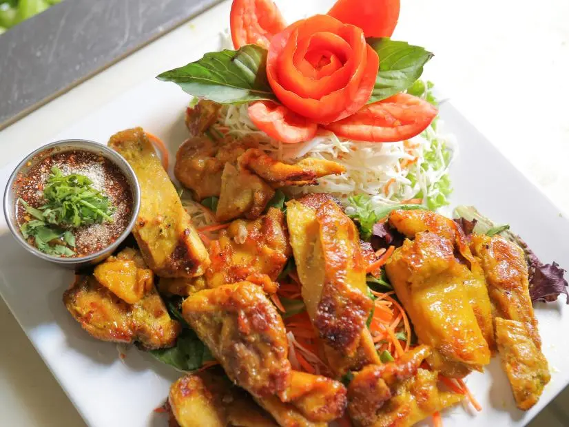 Lemon Grass Chicken as Served at Aloy Thai in Boulder, Colorado as seen on Diners, Drive-Ins and Dives, Season 27..