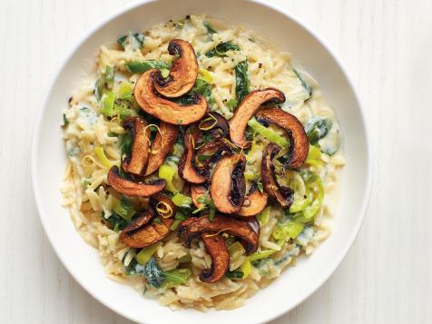 Creamy Orzo with Mushrooms