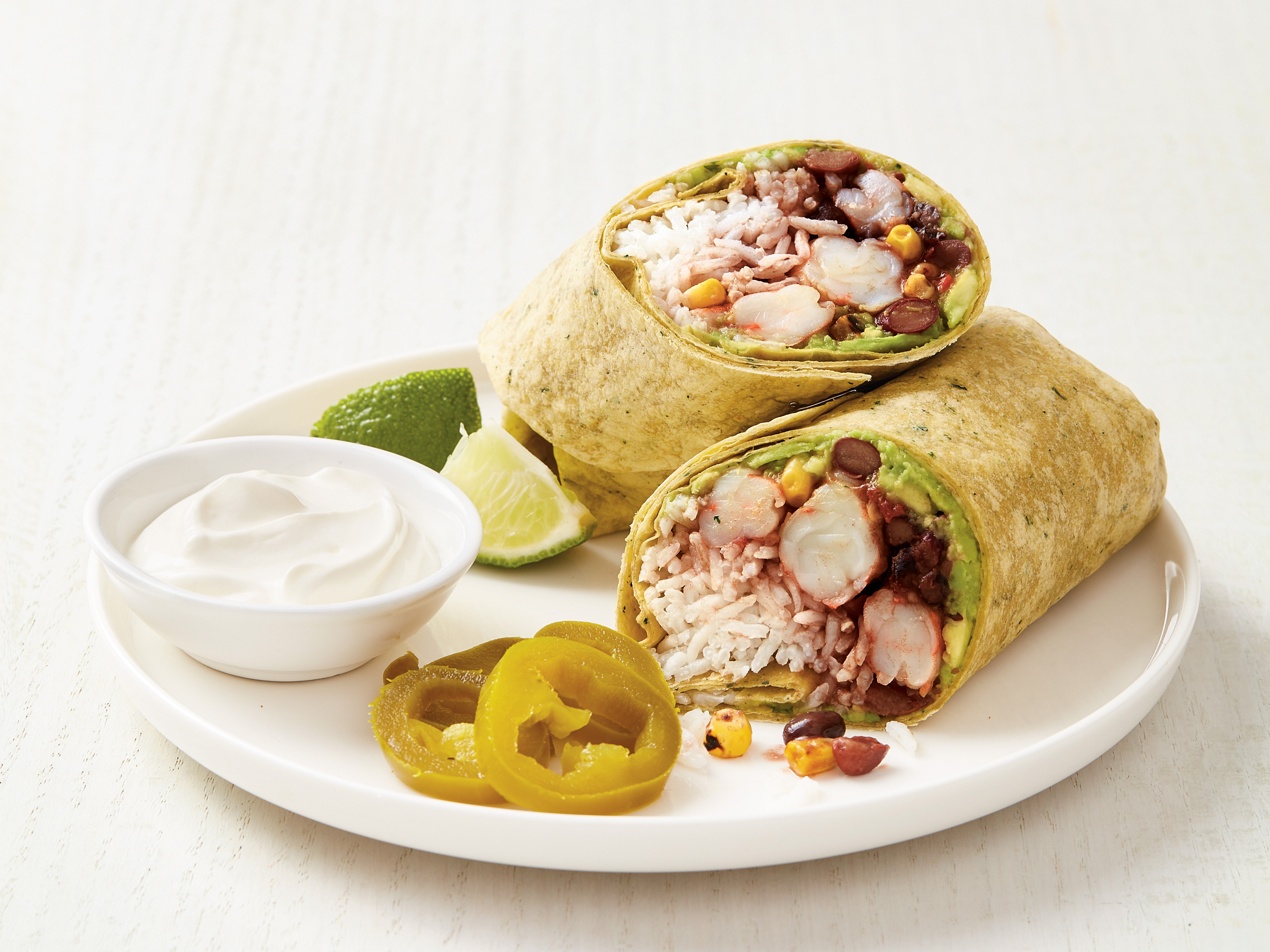 Shrimp And Avocado Burritos Recipe - Chef's Resource Recipes