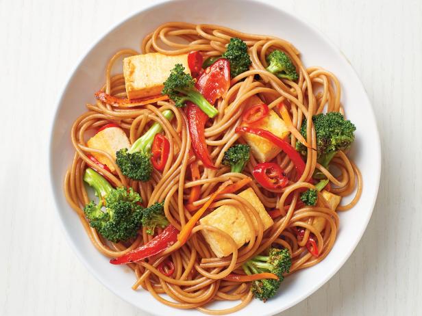 Spicy Tofu And Vegetable Lo Mein Recipe Food Network Kitchen Food Network