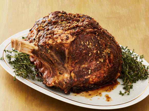 Standing Rib Roast with Stout-Mustard Jus Recipe | Food Network Kitchen ...