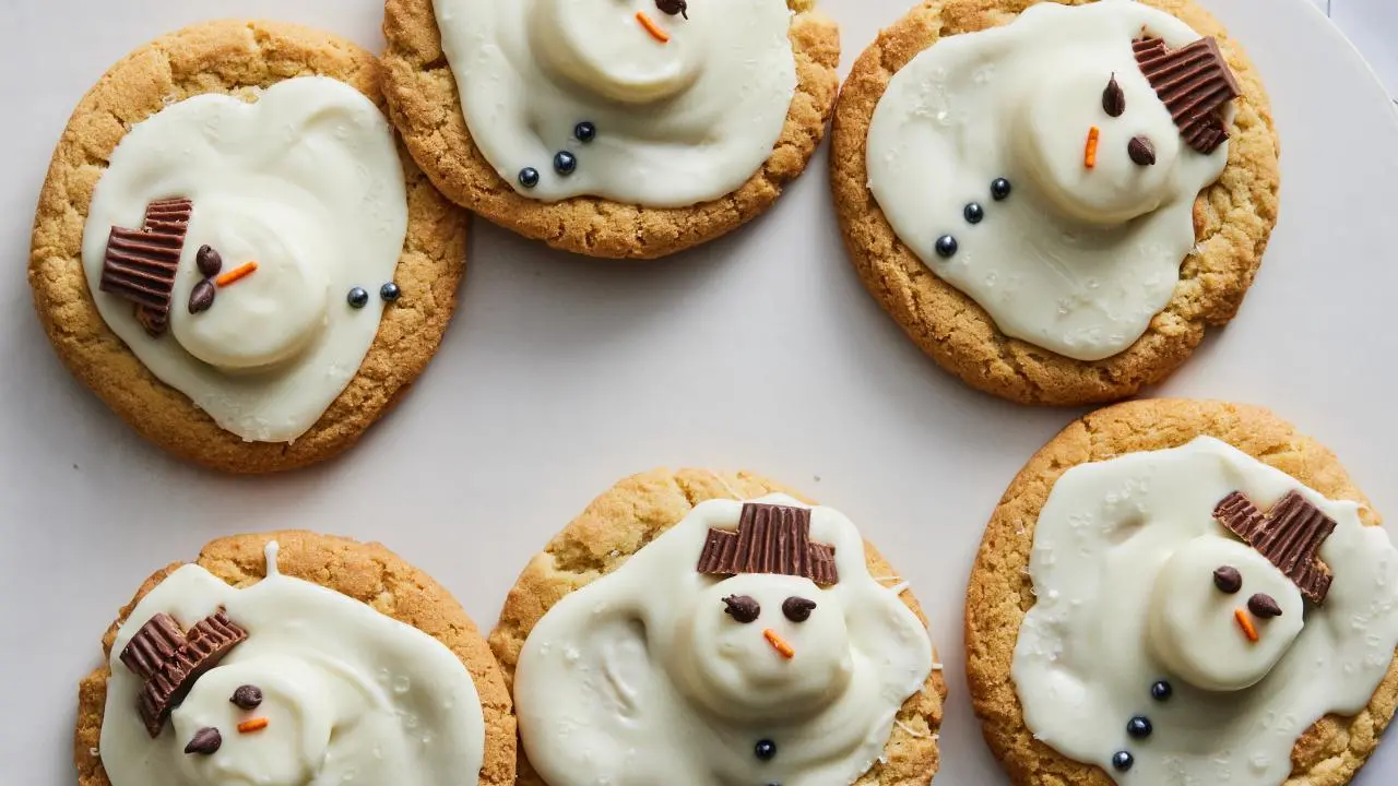 Melted Snowman Cookies