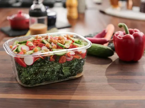 Kale Salad with Peanut Vinaigrette Recipe | Valerie Bertinelli | Food Network