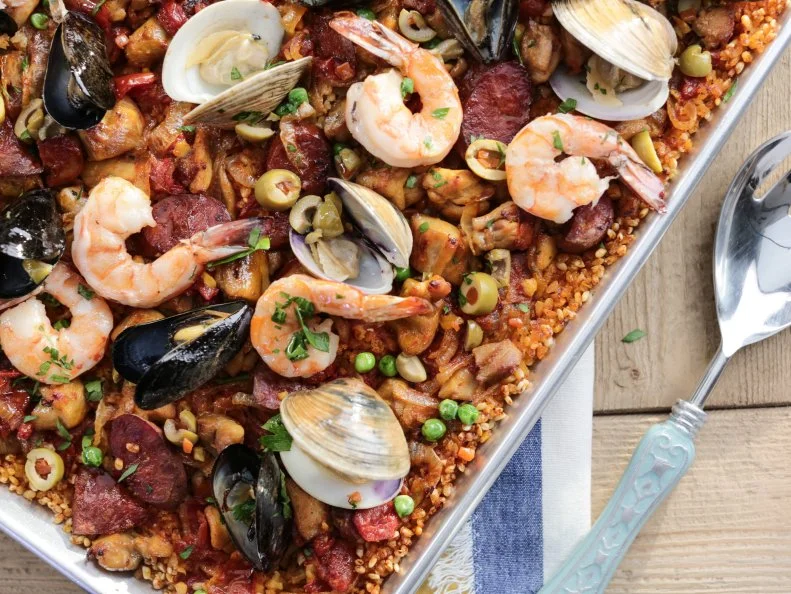 Oven Paella as seen on Valerie's Home Cooking To Spain for a Little Bit of Everything: Tapas episode, season 7.