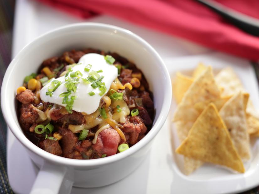 FourAlarm Ribeye Chili Recipe Valerie Bertinelli Food Network