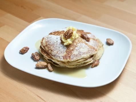 Banana and Pecan Pancakes with Maple Butter