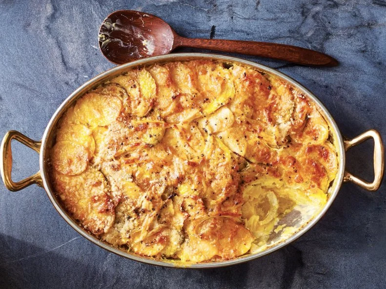 Root Vegetable Gratin - 
Alison Miksch Photographer
Anna Hampton - Food Stylist
Cindy Barr - Prop Stylist