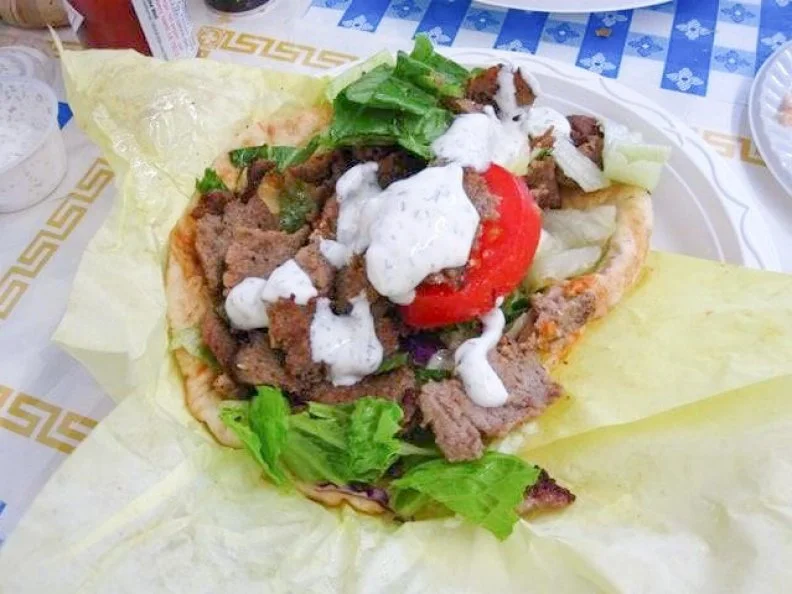 Come for the Greek food, stay for the owner’s incredible mustache at Papa Cristo’s. The jovial Chrys “Papa Cristo” Chrys owns and operates the restaurant and importing business with his daughter, Annie Chrys, serving traditional, home-style Greek cuisine. Order the chicken or lamb gyro ($8.99) for a comforting and substantial lunch or dinner. Follow it up with a from-scratch pastry from Papa Cristo’s bakery, like baklava or kataifi. 
