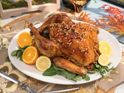 The dish Pecanned Bird as seen on the Friendsgiving Feast episode of The Kitchen, Season 15.