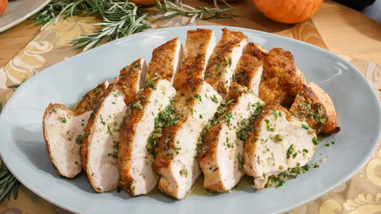 Turkey Breast with Lemon and Caper Sauce Recipe | Geoffrey Zakarian ...