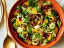 Bobby Flay's Shaved Brussels Sprouts with Pomegranate Orange Vinaigrette and Pecans