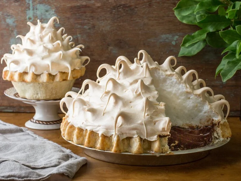This incredible creamy pie is only served on Fridays at the pie shop — for good reason: It’s a monster to prepare. The filling alone is three pounds, with an additional pound of meringue, piled high into a one-pound butter lard crust that’s entirely made by hand. The recipe comes from the owner’s mom who still helps out in the bakery. The resulting dessert is so big, the staff orders a special box to contain it.