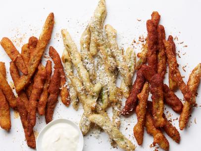 Food Network Kitchen's Asparagus Fries, as seen on Food Network.