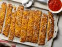 Food Network Kitchen’s Low Carb Cheesy Cauliflower Breadsticks, as seen on Food Network.