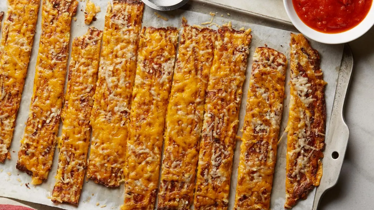Cheesy Cauliflower Breadsticks