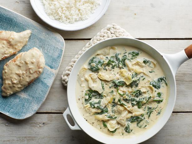 Creamy Spinach and Artichoke Chicken Skillet image