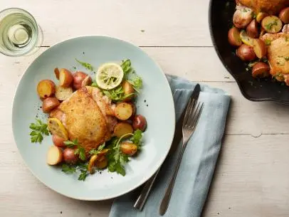 Garlic Chicken and Potatoes Recipe | Food Network Kitchen | Food Network