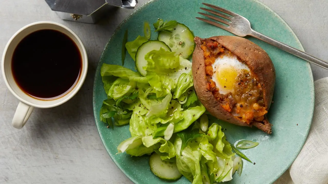 Whole30 Breakfast Twice-Baked Sweet Potatoes