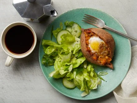 Breakfast Twice-Baked Sweet Potatoes