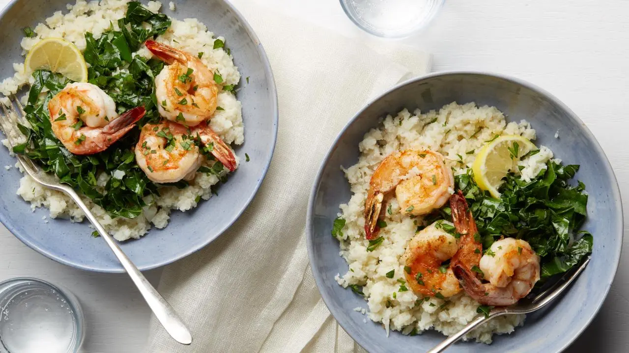 Whole30 Shrimp and Faux Grits