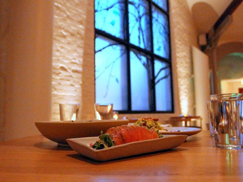 Set within the shell of an old church, this ultra-hip aerie with its gorgeous bird-decked stained glass windows is home to the creative works of Chef Matt Cooper, whose decadent renderings of down-to-earth foods are their own spectacular art. Cooper’s heirloom-carrot gnocchi is inspired, while entrees are allowed to shine as the oversized, gorgeously presented marvels they are. Be sure to check out the “secret” speakeasy bar downstairs behind the coat check door.