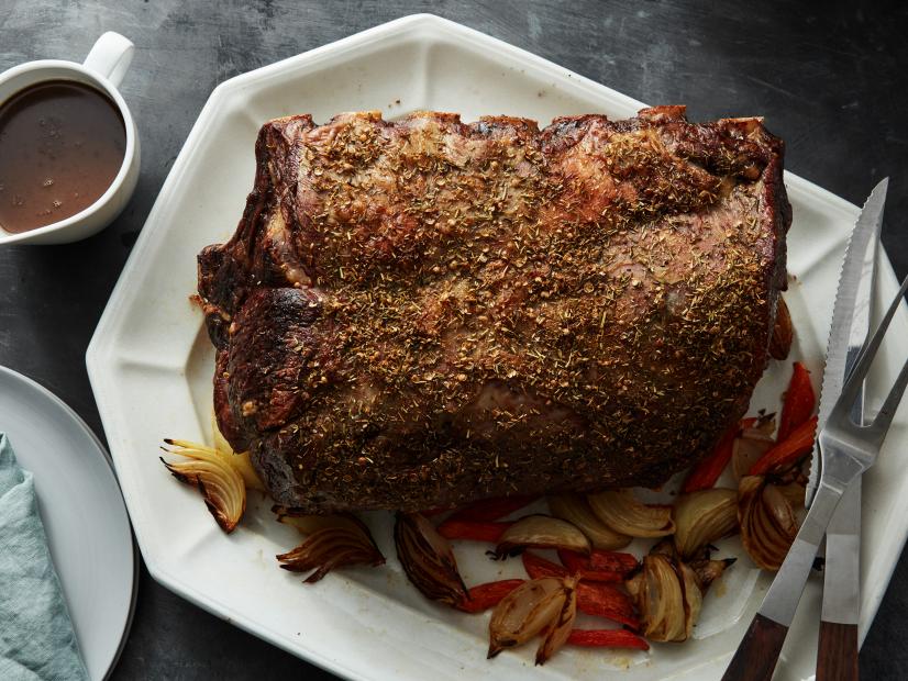 Dry Aged Prime Rib Roast Recipe with Herb Rub Recipe | Guy ...