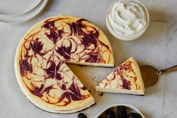 Blackberry Swirl Cheesecake