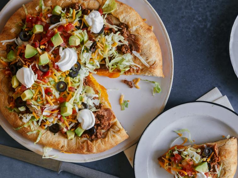 Tex Mex Stuffed Crust Pizza Recipe Food Network Kitchen Food Network