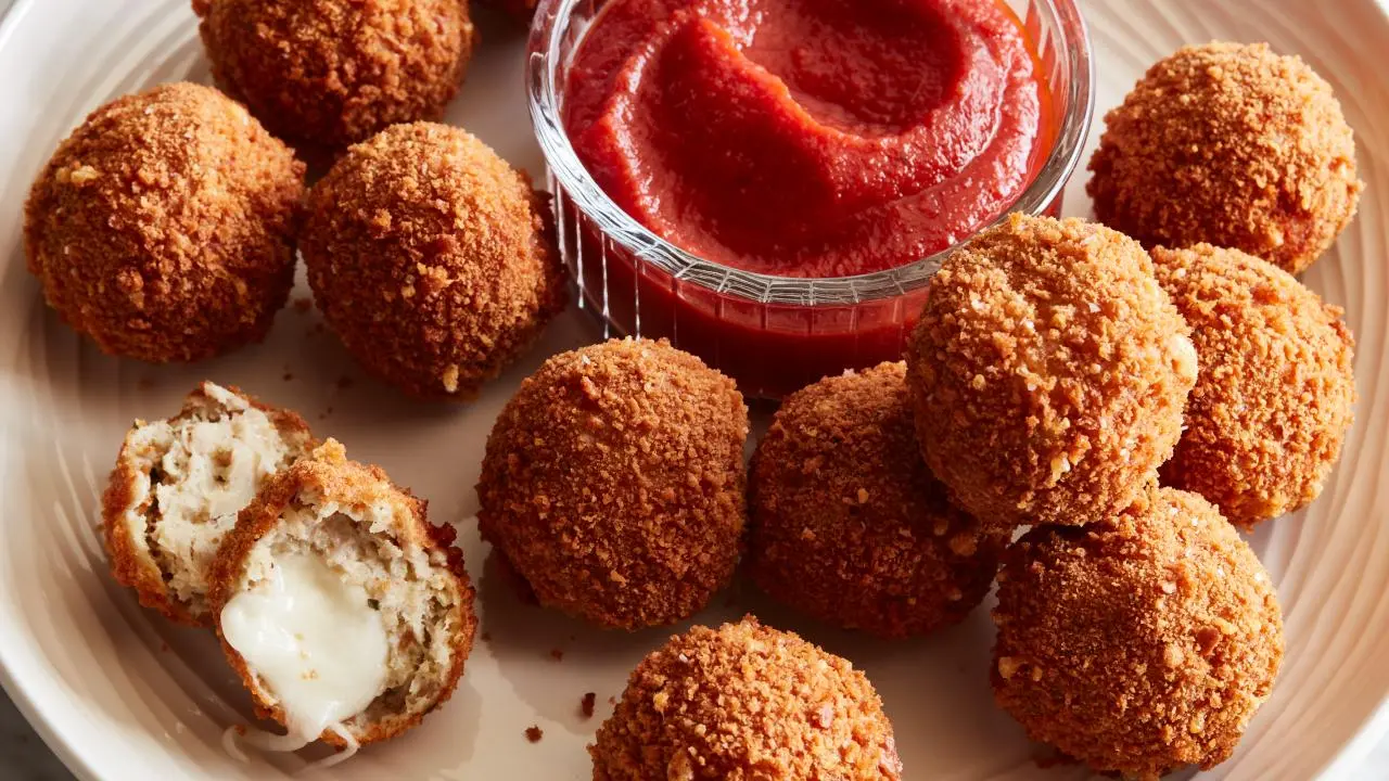 Crispy Chicken Parm Balls