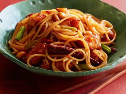 Food   Network   Kitchen’s   Copycat   Kung   Pao   Spaghetti.