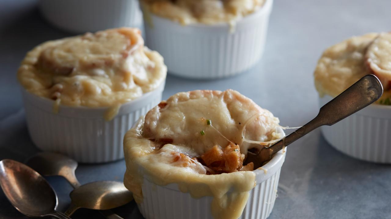 French Onion Bread Pudding
