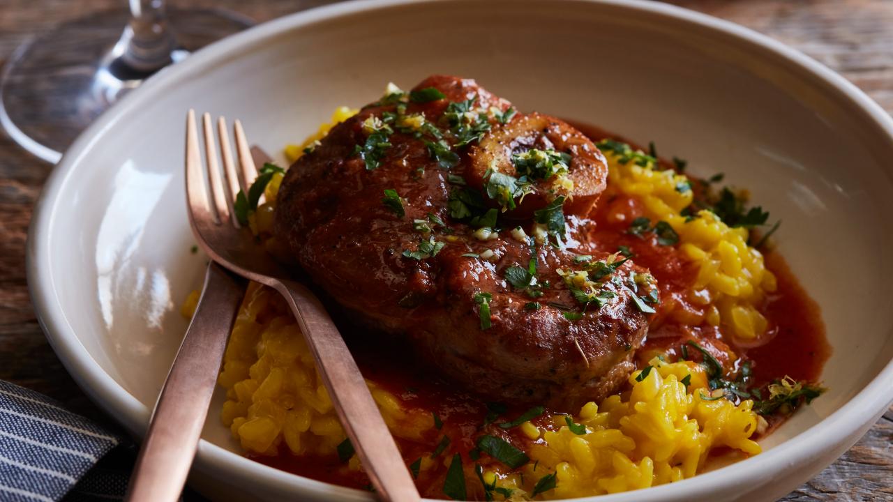 Osso Buco and Risotto Milanese