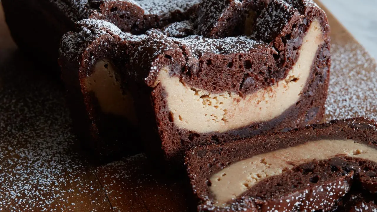 Peanut Butter Cheesecake-Stuffed Chocolate Bread