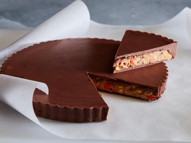Giant Peanut Butter Cup Stuffed with Reese's Pieces_image